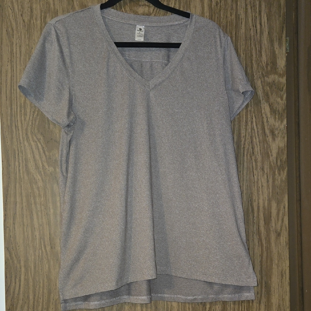 BOGO 🆓️ 90 Degree By Reflex Heather Gray V-Neck Tee